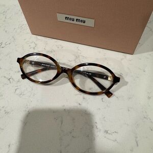 Miu Miu Brown Tortoise Shell Glasses
